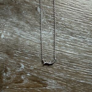 Minimalist Silver Branch Pendant Necklace - Women's Jewelry